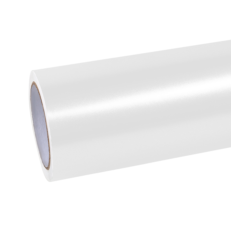 Ravoony Plus Heavy Metallic Sparkle White Car Vinyl Wrap