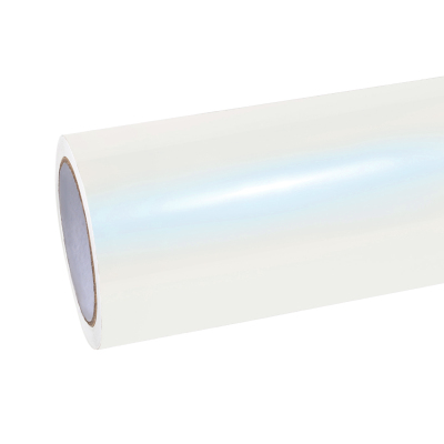 Ravoony Plus Matte Pure Metallic White to Blue Car Vinyl Wrap 01