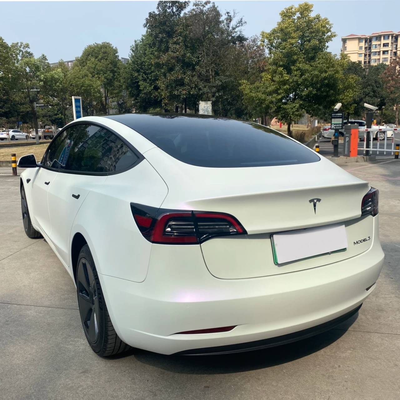 Ravoony Plus Pure Metallic White To Purple Vinyl Car Wrap