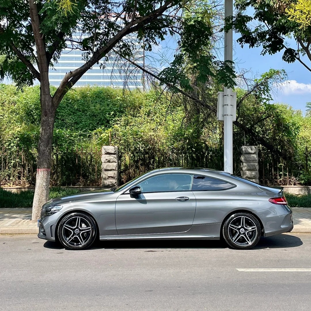 Mercedes Benz Gloss Selenite Grey Car Vinyl Wrap