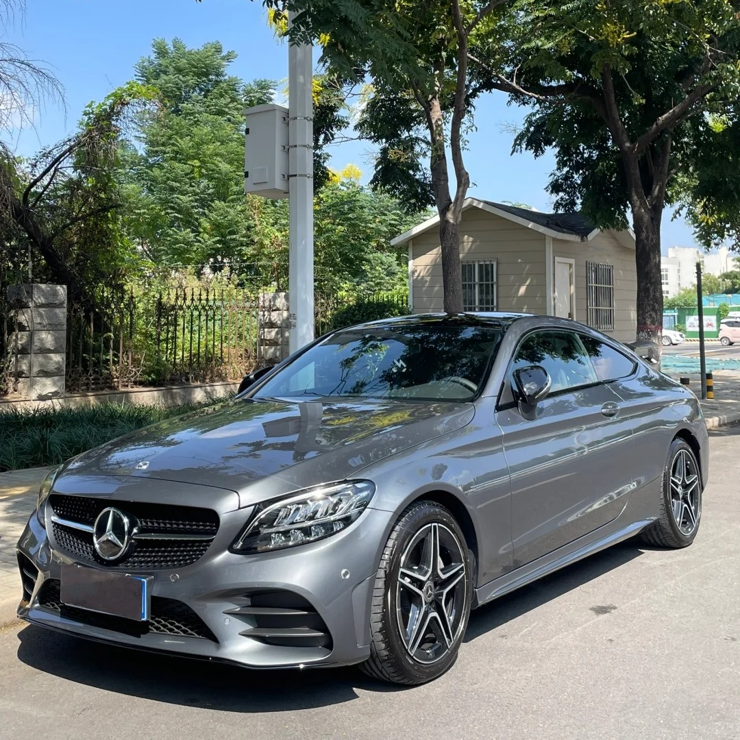 Mercedes Benz Gloss Selenite Grey Car Vinyl Wrap