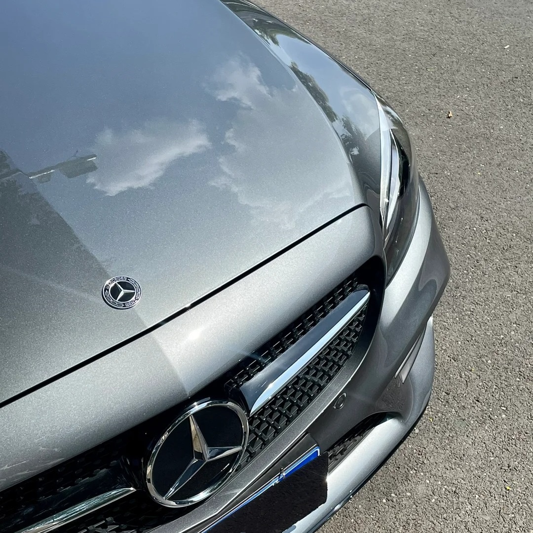 Mercedes Benz Gloss Selenite Grey Car Vinyl Wrap