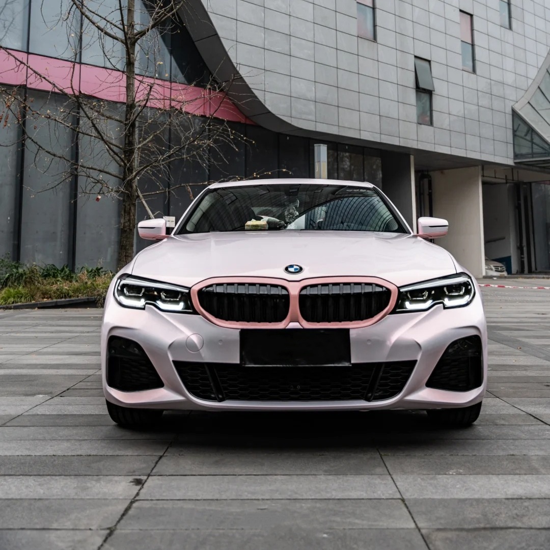 Ravoony Basic Glossy Flower Pink Car Wrap
