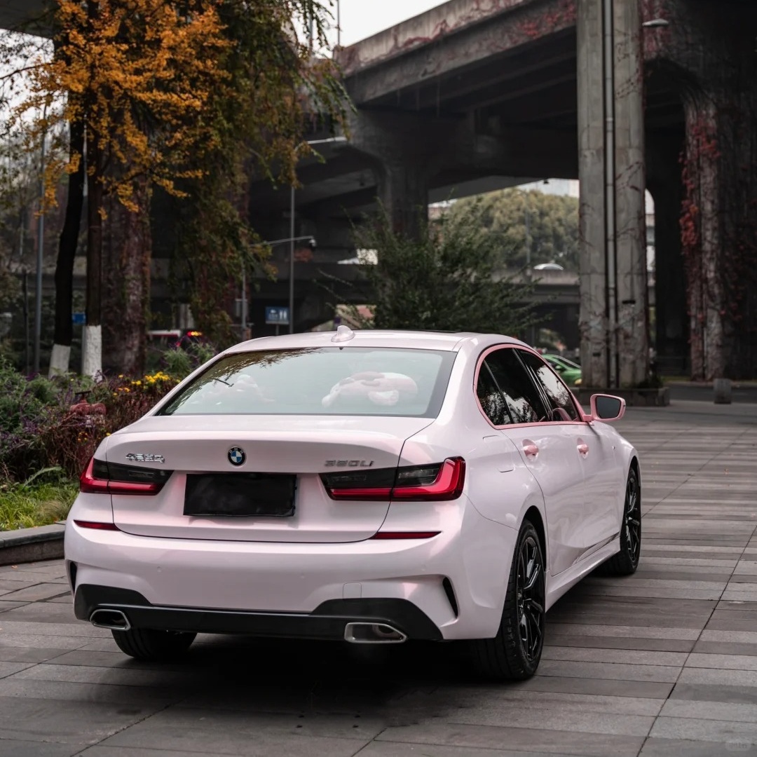 Ravoony Basic Glossy Flower Pink Car Wrap