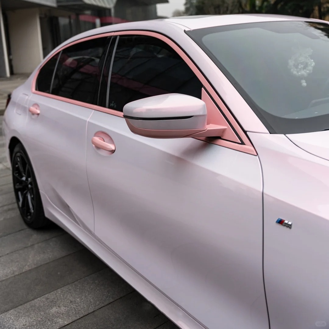 Ravoony Basic Glossy Flower Pink Car Wrap