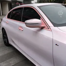 Gloss Flower Pink Car Wrap