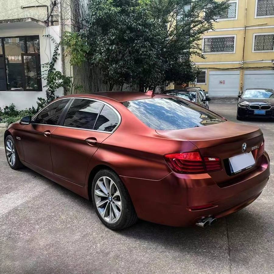 Ravoony Plus Pure Metallic Burgundy Car Wrap