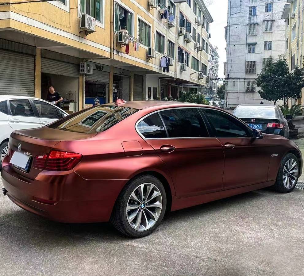 Ravoony Plus Pure Metallic Burgundy Car Wrap