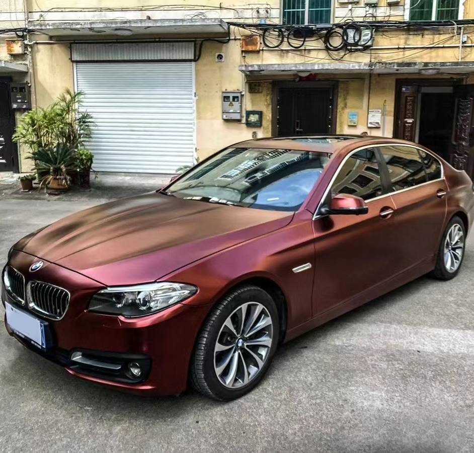Ravoony Plus Pure Metallic Burgundy Car Wrap