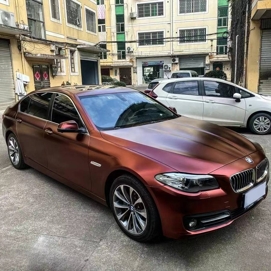 Ravoony Plus Pure Metallic Burgundy Car Wrap