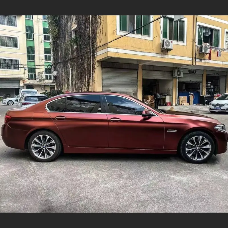 Ravoony Plus Pure Metallic Burgundy Car Wrap