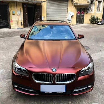 Ravoony Plus Pure Metallic Burgundy Car Wrap 02