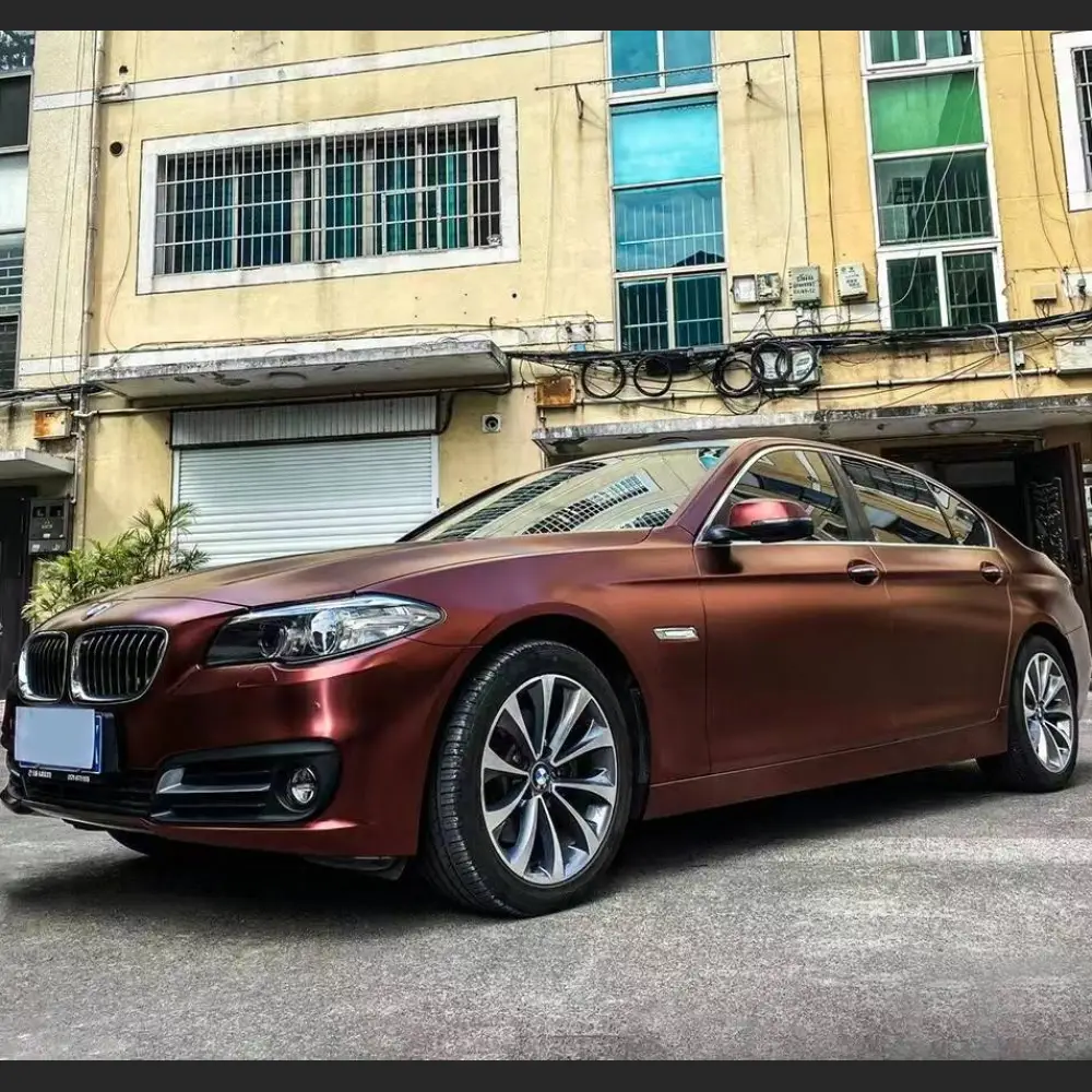 Ravoony Plus Pure Metallic Burgundy Car Wrap