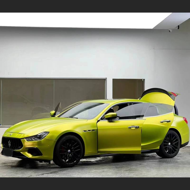 Ravoony Plus Pure Metallic Lemon Green Car Wrap