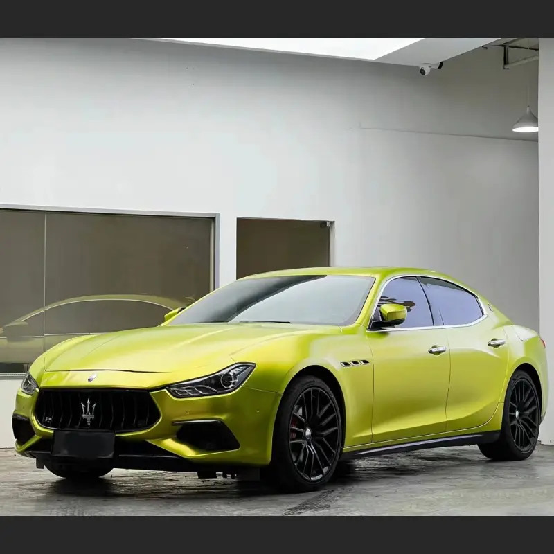 Ravoony Plus Pure Metallic Lemon Green Car Wrap