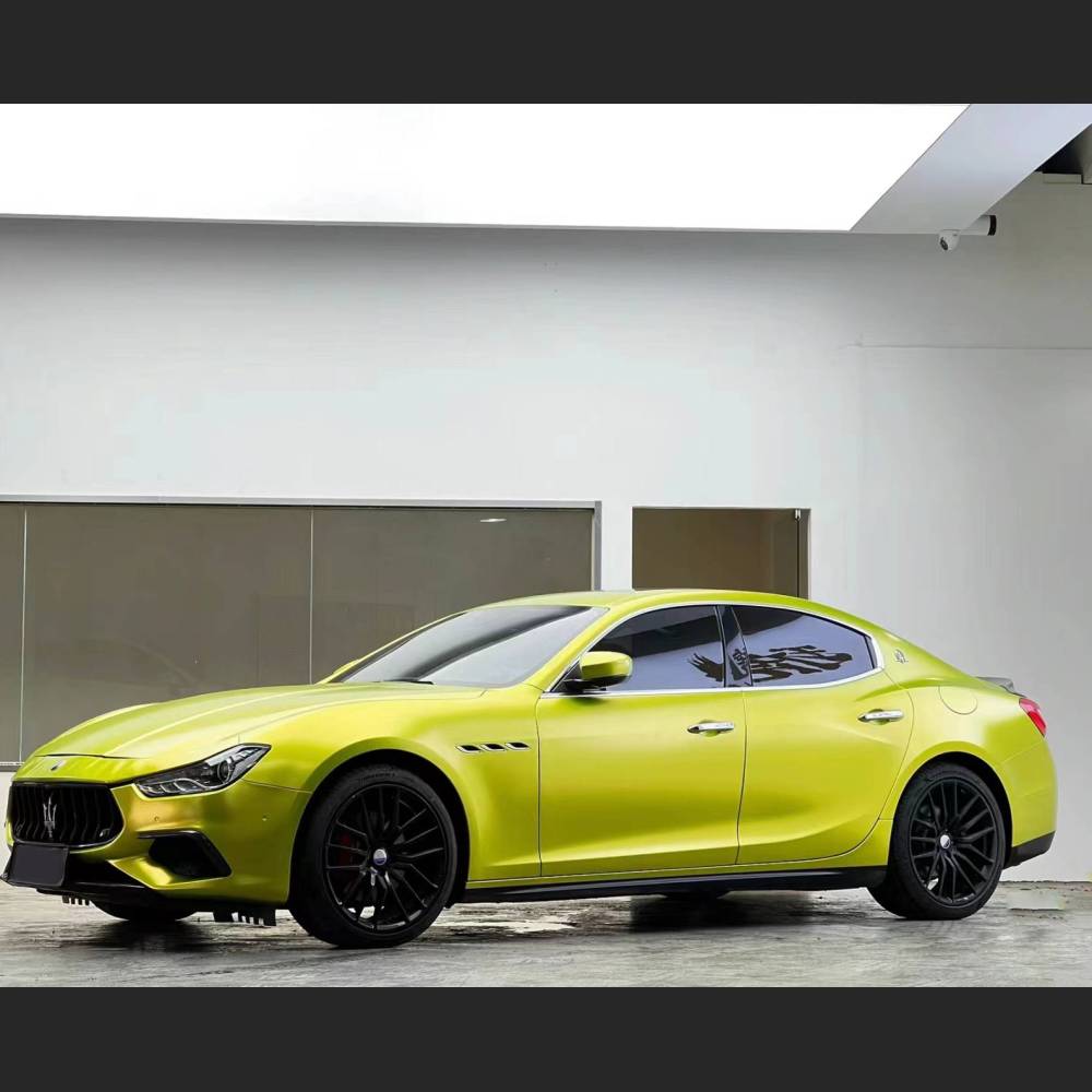 Ravoony Plus Pure Metallic Lemon Green Car Wrap
