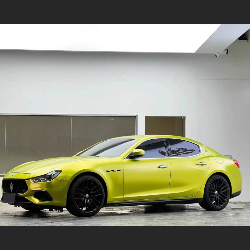 Ravoony Plus Pure Metallic Lemon Green Car Wrap