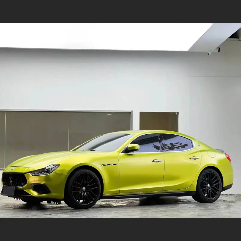 Ravoony Plus Pure Metallic Lemon Green Car Wrap