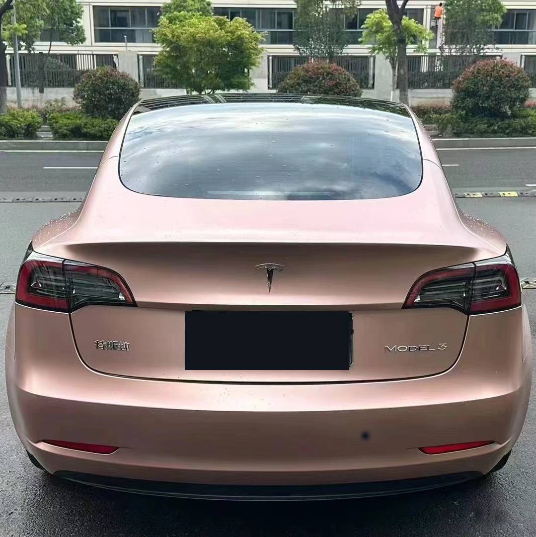 Ravoony Plus Pure Metallic Rose Gold Car Vinyl Wrap