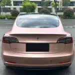 Ravoony Plus Pure Metallic Rose Gold Car Vinyl Wrap