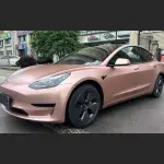 Ravoony Plus Pure Metallic Rose Gold Car Vinyl Wrap