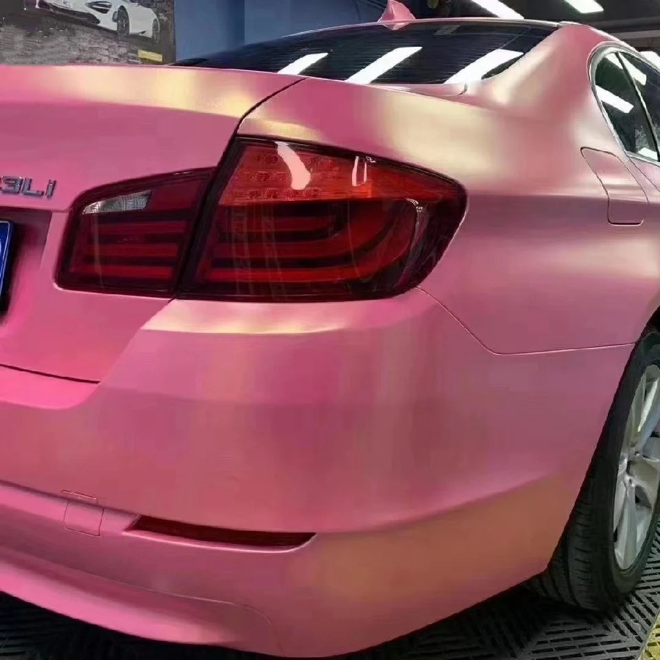 Ravoony Basic Chameleon Car Wrap-Matte Diamond Gold Pink