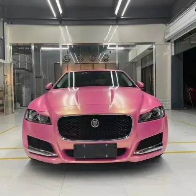 Ravoony Basic Chameleon Car Wrap-Matte Diamond Gold Pink 02