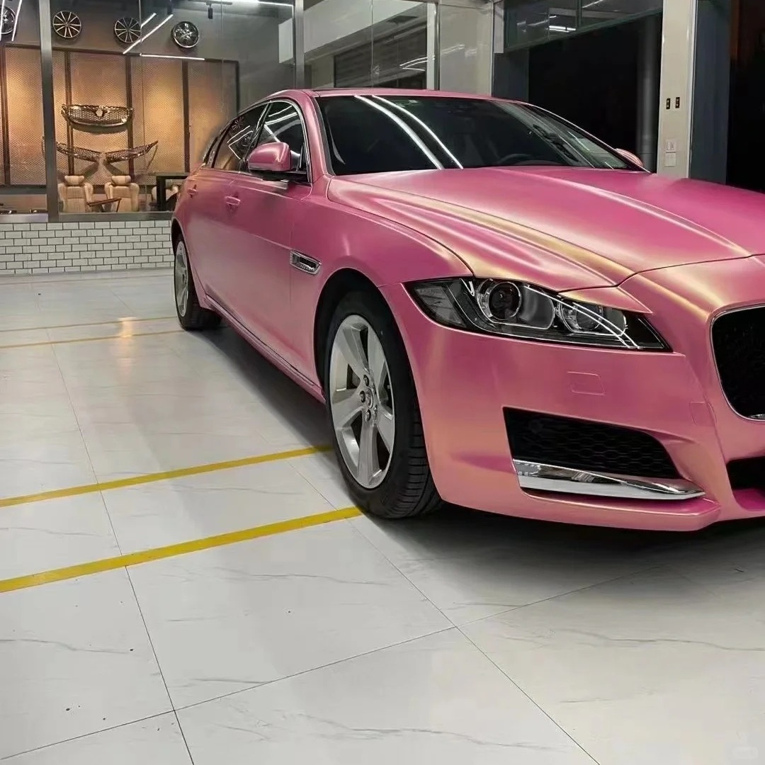Ravoony Basic Chameleon Car Wrap-Matte Diamond Gold Pink