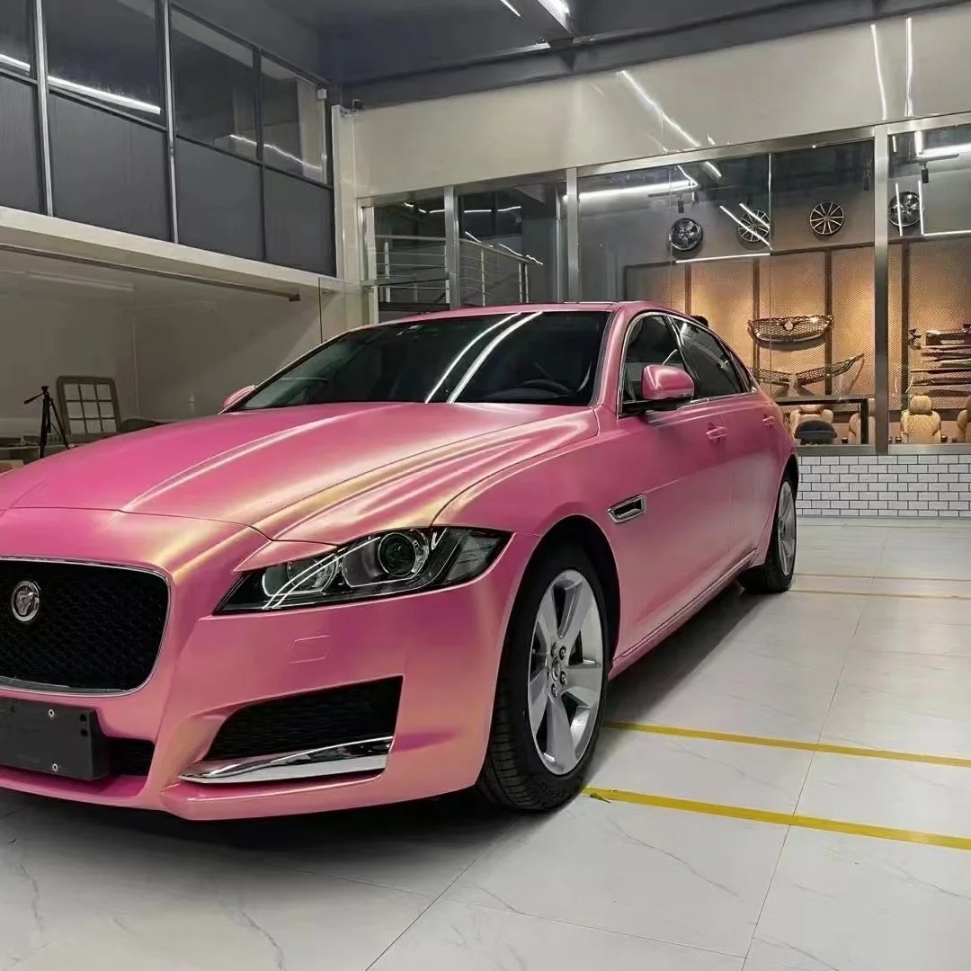 Ravoony Basic Chameleon Car Wrap-Matte Diamond Gold Pink