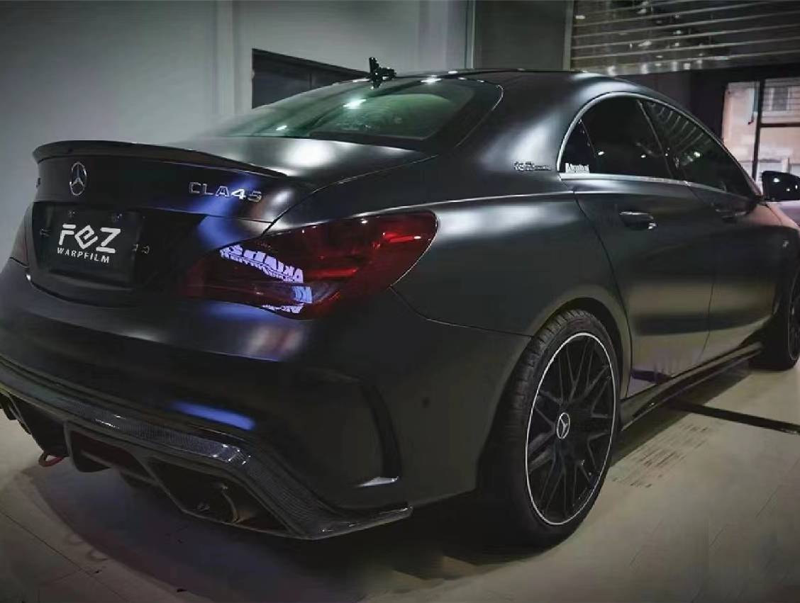 Ravoony Plus Heavy Metallic Rainbow Black Car Vinyl Wrap