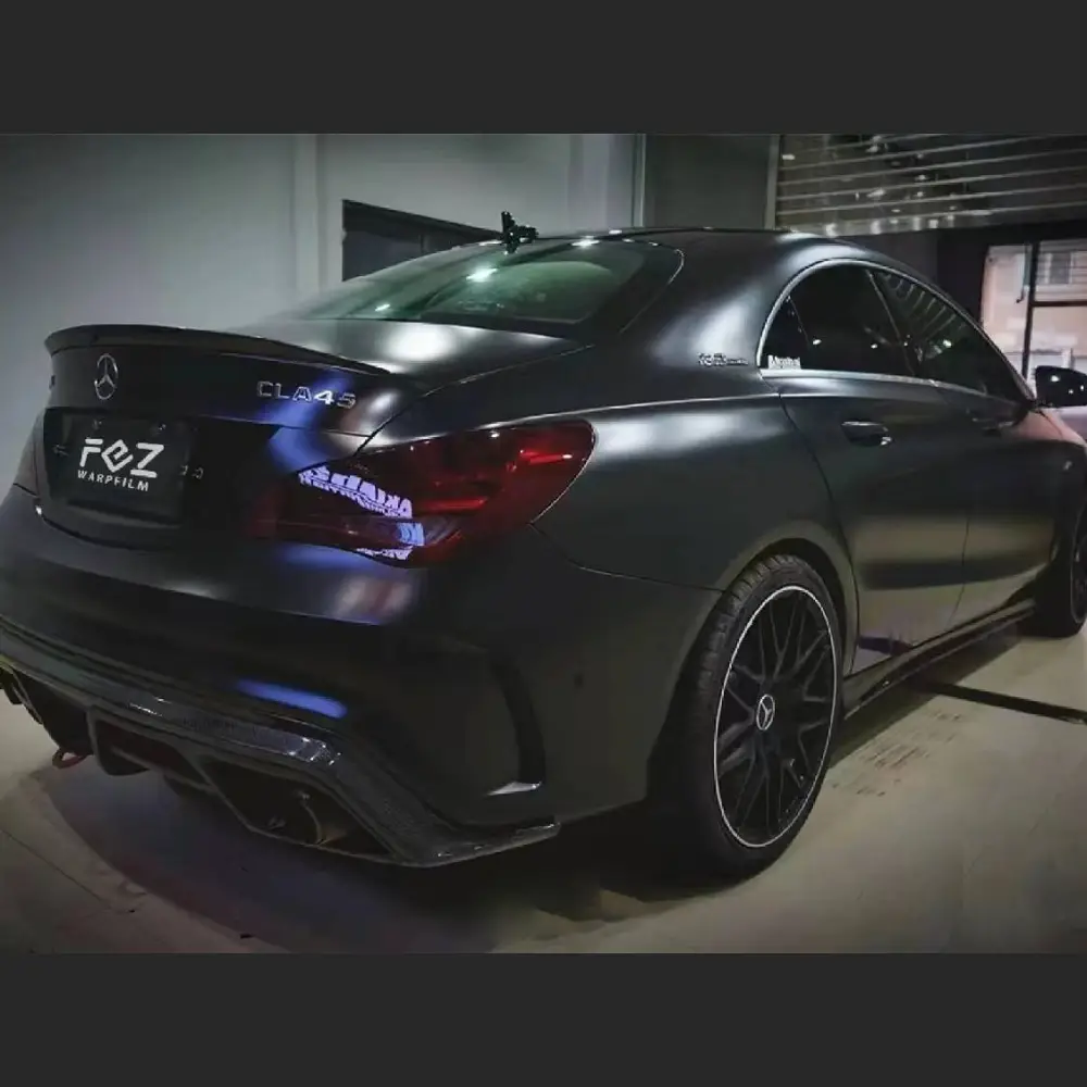 Ravoony Plus Heavy Metallic Rainbow Black Car Vinyl Wrap