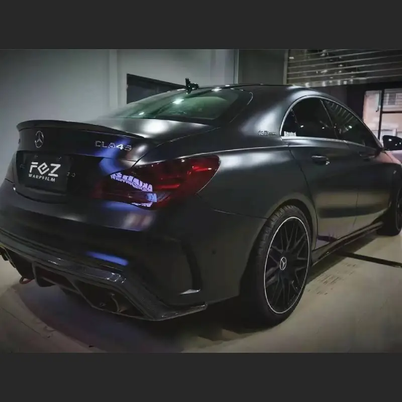 Ravoony Plus Heavy Metallic Rainbow Black Car Vinyl Wrap