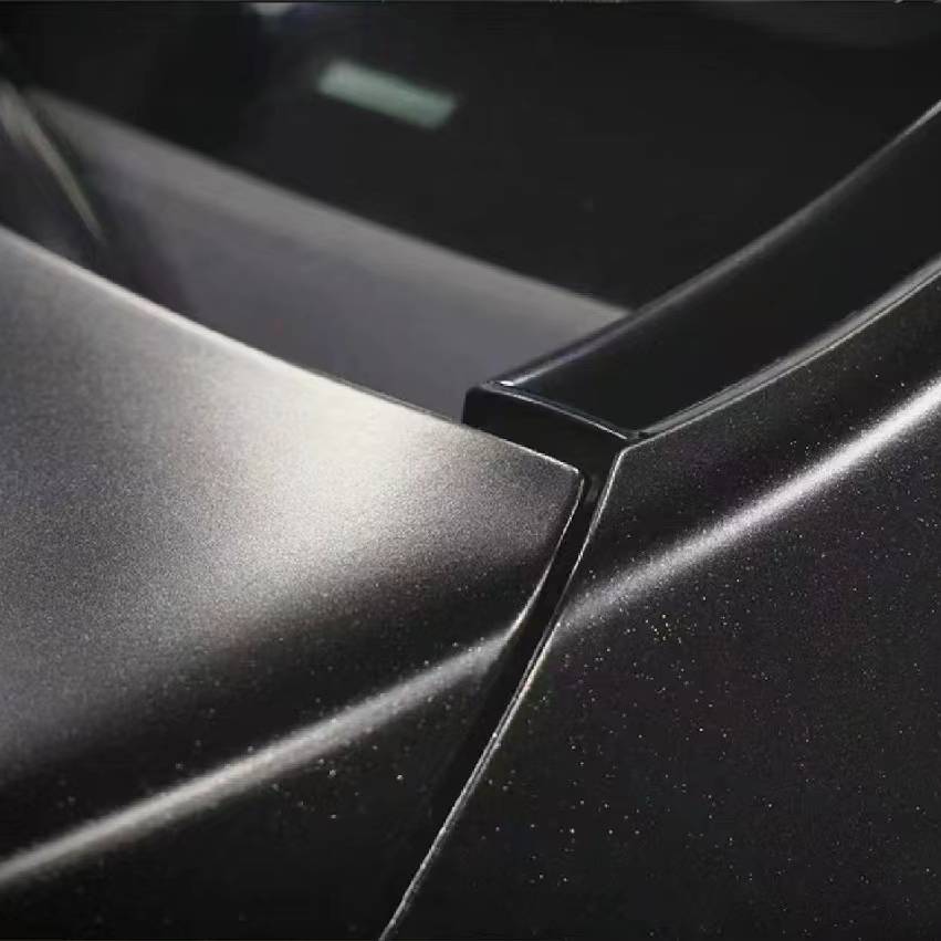 Ravoony Plus Heavy Metallic Rainbow Black Car Vinyl Wrap