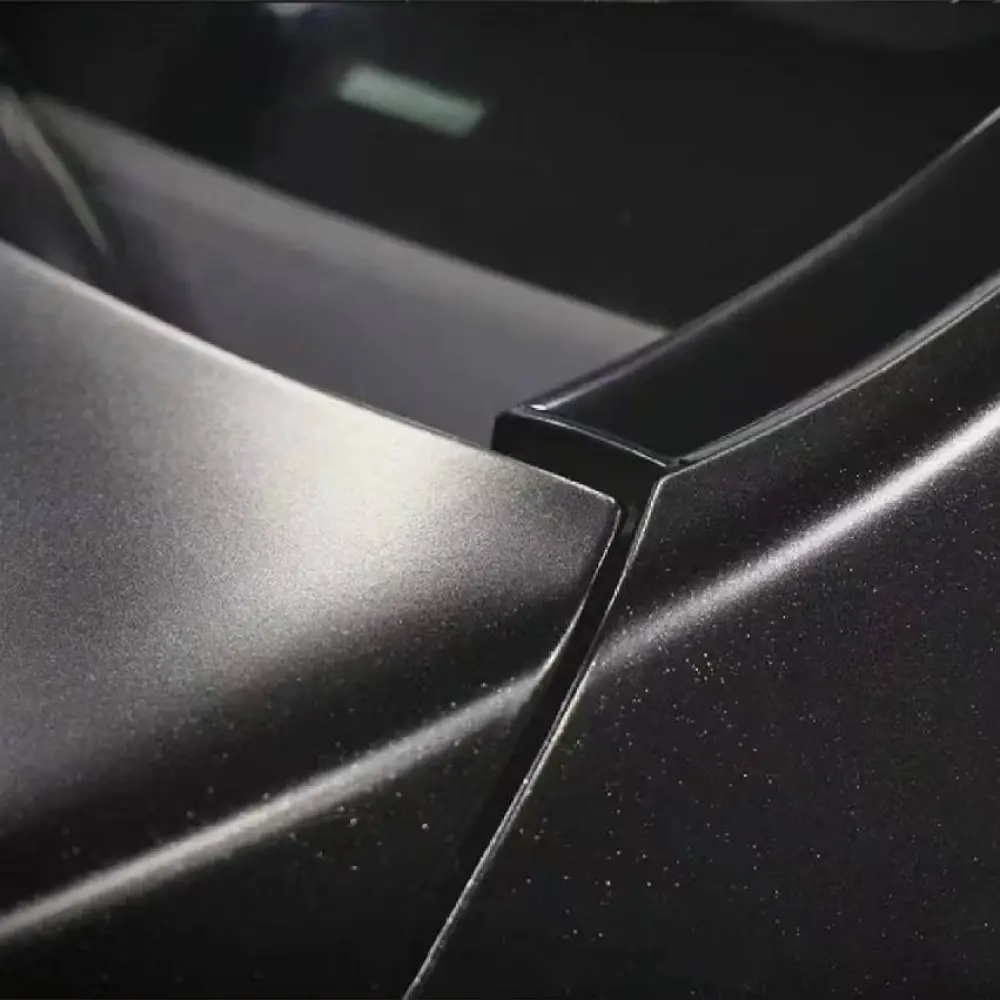 Ravoony Plus Heavy Metallic Rainbow Black Car Vinyl Wrap