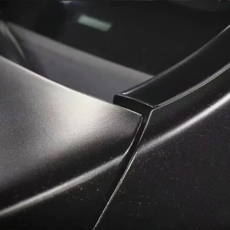 Ravoony Plus Heavy Metallic Rainbow Black Car Vinyl Wrap
