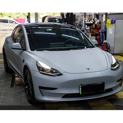 Ravoony Plus Ultimate Flat Battleship Grey Car Wrap  02