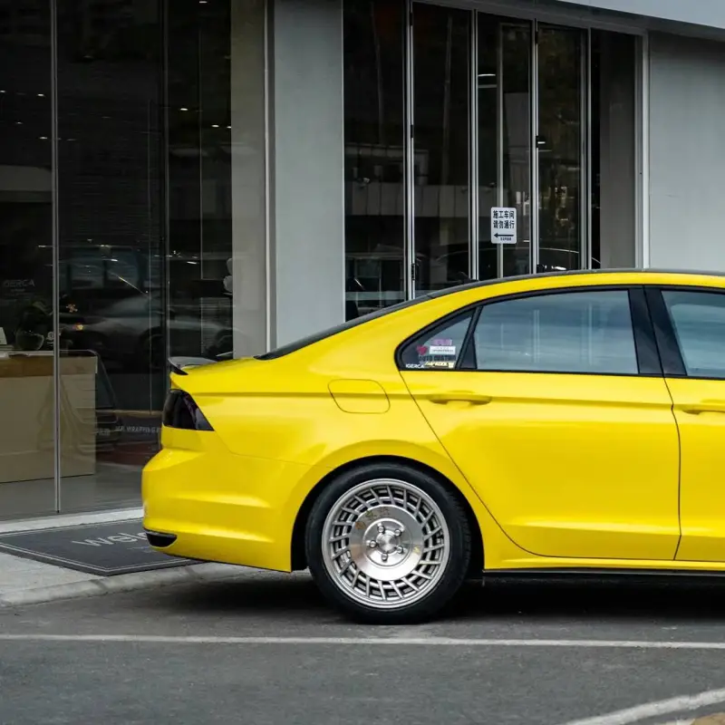 Ravoony Basic Crystal Maize Yellow Car Vinyl Wrap