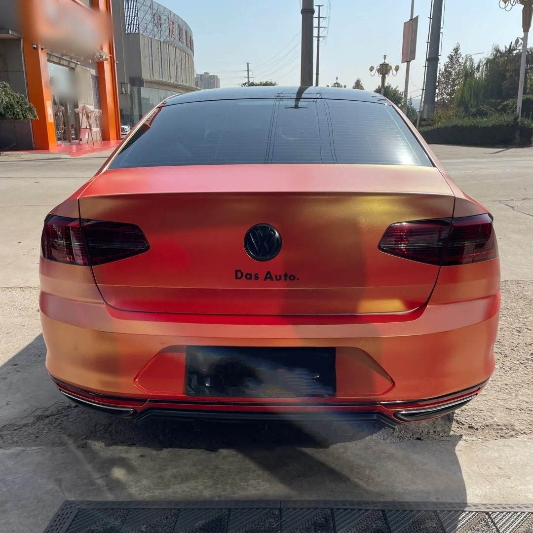 Ravoony Basic Diamond Gold Orange Car Wrap