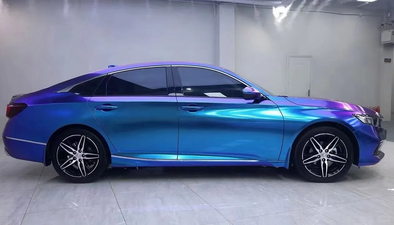 Ravoony Basic Gloss Diamond Blue Purple Vinyl Wrap