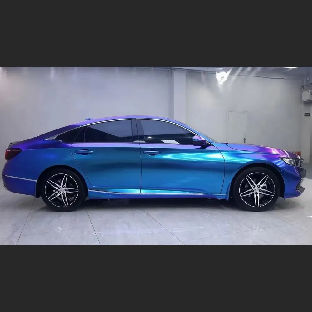 Ravoony Basic Gloss Diamond Blue Purple Vinyl Wrap