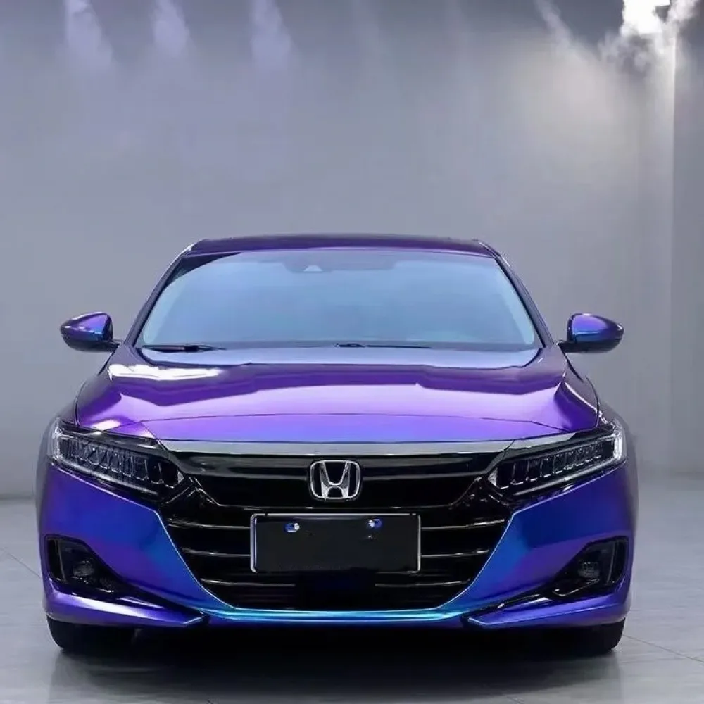 Ravoony Basic Gloss Diamond Blue Purple Vinyl Wrap