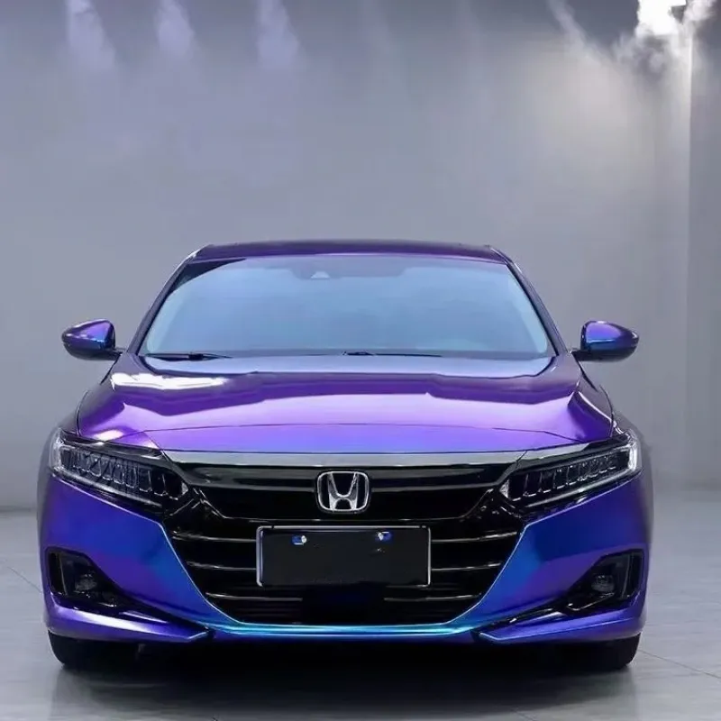 Ravoony Basic Gloss Diamond Blue Purple Vinyl Wrap