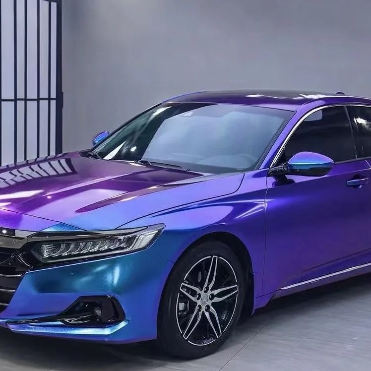 Ravoony Basic Gloss Diamond Blue Purple Vinyl Wrap