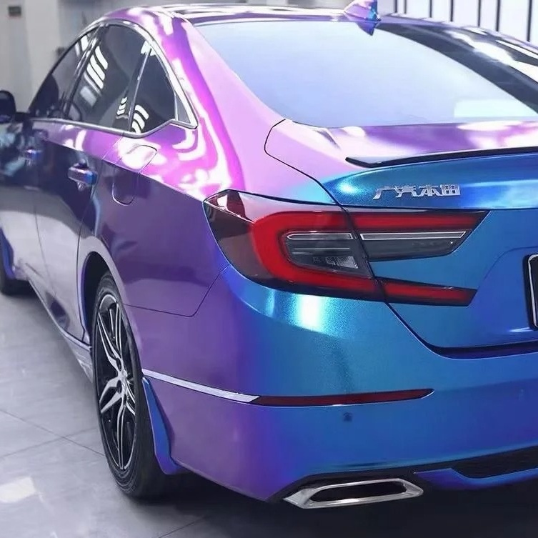 Ravoony Basic Gloss Diamond Blue Purple Vinyl Wrap