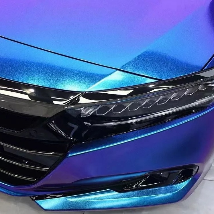 Ravoony Basic Gloss Diamond Blue Purple Vinyl Wrap