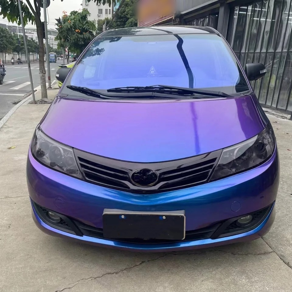Ravoony Basic Gloss Purple Red Chameleon Car Wrap