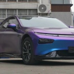 Ravoony Basic Matte Auroral Blue Purple Car Wrap