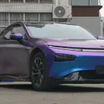 Ravoony Basic Matte Auroral Blue Purple Car Wrap
