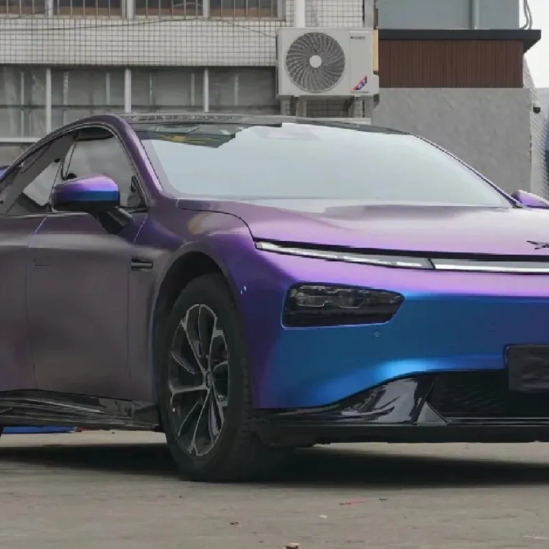 Ravoony Basic Matte Auroral Blue Purple Car Wrap