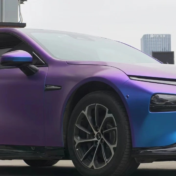 Ravoony Basic Matte Auroral Blue Purple Car Wrap